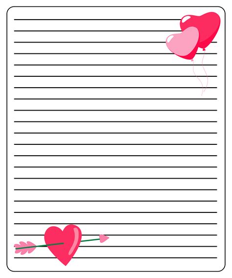 Valentine S Day Stationery Printable